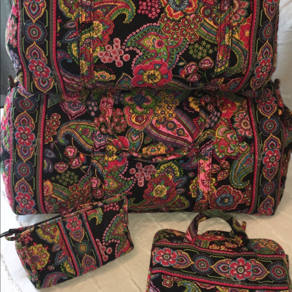 Vera Bradley Duffel Luggage Set- Retired Pattern!
